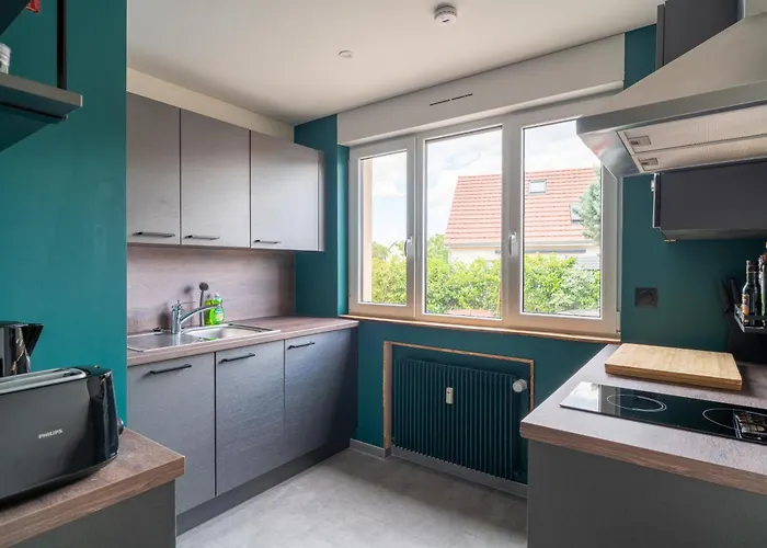 Apartmán Zen - Calme Et Lumiere - 2 Lits 160 Cm - Parking Prive Sélestat